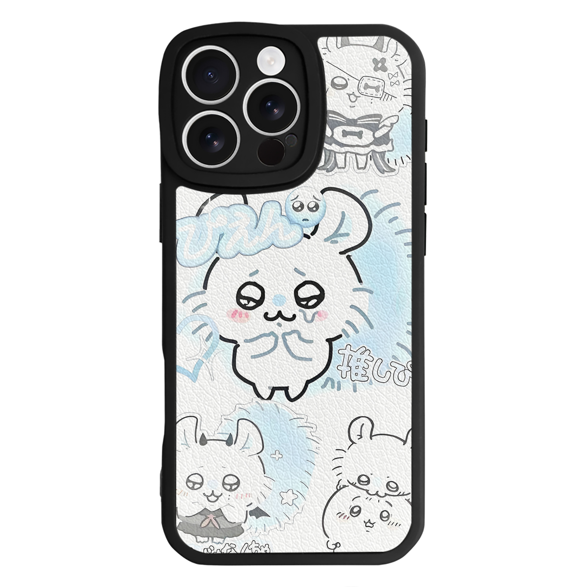 （画像用） ちいかわ Chii-kawa 【iPhone 16シリーズ対応】シリコンスマホケース（レザー調） 材質：シリコン